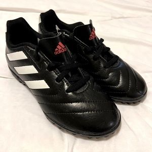Adidas Goletto VII TF Youth NEW FV8710 Black Soccer Turf Shoes Youth Size 1. NWT